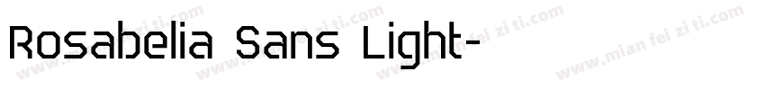 Rosabelia Sans Light字体转换
